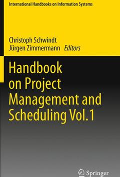 Couverture de l’ouvrage Handbook on Project Management and Scheduling Vol.1