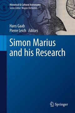 Couverture de l’ouvrage Simon Marius and His Research