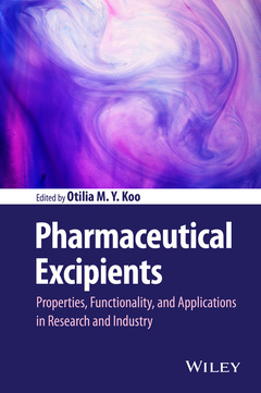 Couverture de l’ouvrage Pharmaceutical Excipients