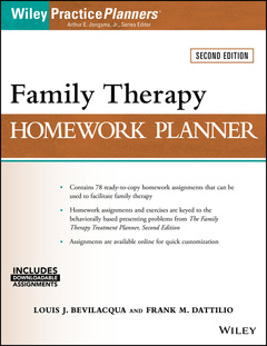 Couverture de l’ouvrage Family Therapy Homework Planner