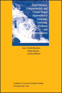 Couverture de l’ouvrage Experimental, Corpus-based and Computational Approaches to Language Learning 