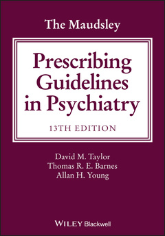 Couverture de l’ouvrage The Maudsley Prescribing Guidelines in Psychiatry 