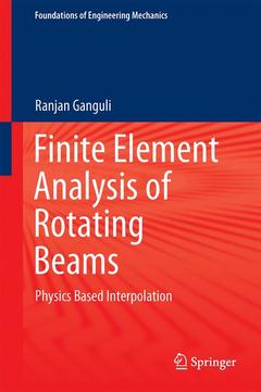 Couverture de l’ouvrage Finite Element Analysis of Rotating Beams