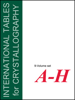 Cover of the book International Tables for Crystallography, 9 Volume Set: Volumes A - H