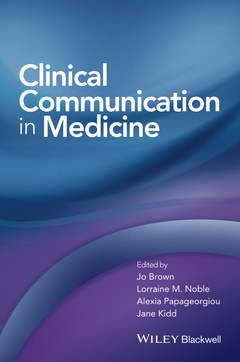 Couverture de l’ouvrage Clinical Communication in Medicine