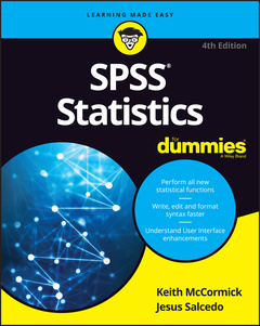Couverture de l’ouvrage SPSS Statistics For Dummies