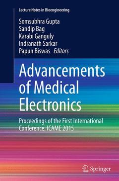 Couverture de l’ouvrage Advancements of Medical Electronics