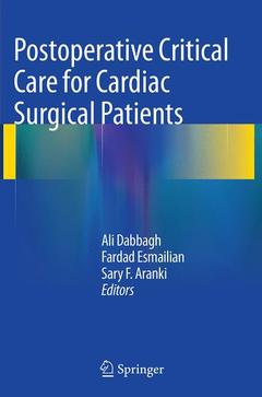 Couverture de l’ouvrage Postoperative Critical Care for Cardiac Surgical Patients