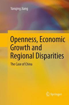 Couverture de l’ouvrage Openness, Economic Growth and Regional Disparities