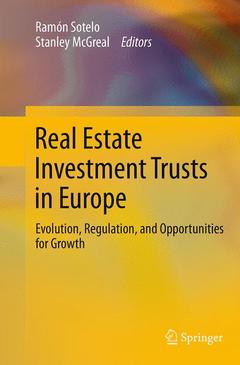Couverture de l’ouvrage Real Estate Investment Trusts in Europe