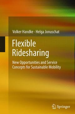 Couverture de l’ouvrage Flexible Ridesharing