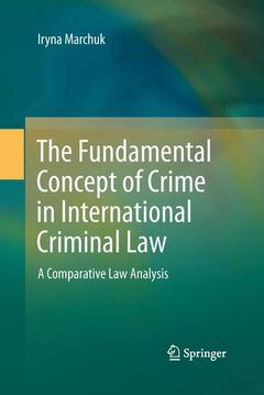 Cover of the book The Fundamental Concept of Crime in International Criminal Law