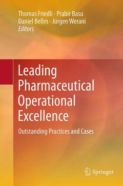 Couverture de l’ouvrage Leading Pharmaceutical Operational Excellence