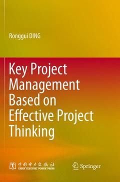 Couverture de l’ouvrage Key Project Management Based on Effective Project Thinking