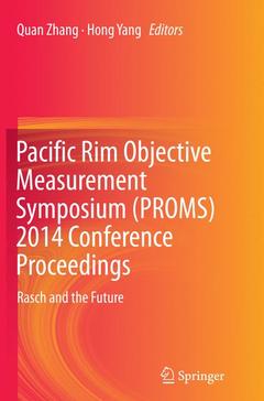 Couverture de l’ouvrage Pacific Rim Objective Measurement Symposium (PROMS) 2014 Conference Proceedings