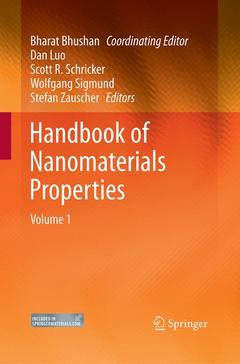 Couverture de l’ouvrage Handbook of Nanomaterials Properties