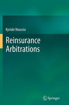 Couverture de l’ouvrage Reinsurance Arbitrations