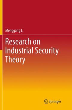 Cover of the book Research on Industrial Security Theory