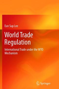 Couverture de l’ouvrage World Trade Regulation