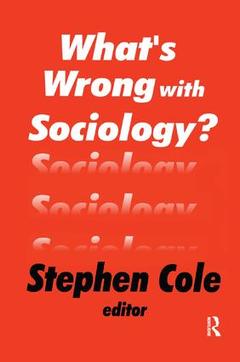 Couverture de l’ouvrage What's Wrong with Sociology?