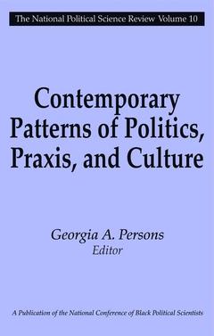 Couverture de l’ouvrage Contemporary Patterns of Politics, Praxis, and Culture