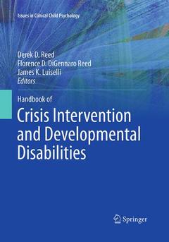 Couverture de l’ouvrage Handbook of Crisis Intervention and Developmental Disabilities