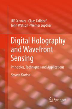 Couverture de l’ouvrage Digital Holography and Wavefront Sensing