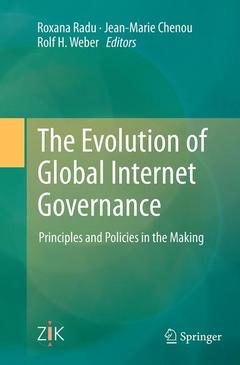 Cover of the book The Evolution of Global Internet Governance