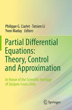Couverture de l’ouvrage Partial Differential Equations: Theory, Control and Approximation