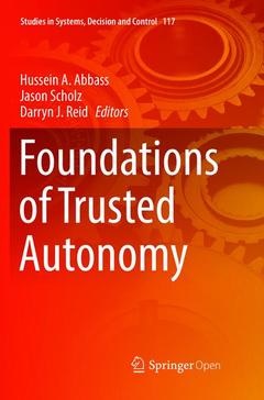 Couverture de l’ouvrage Foundations of Trusted Autonomy
