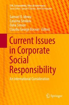 Couverture de l’ouvrage Current Issues in Corporate Social Responsibility