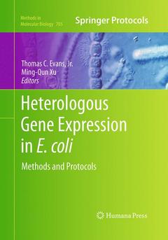 Couverture de l’ouvrage Heterologous Gene Expression in E.coli