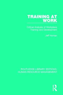 Cover of the book Training at Work