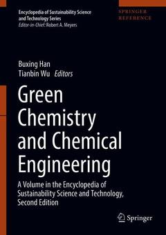 Couverture de l’ouvrage Green Chemistry and Chemical Engineering