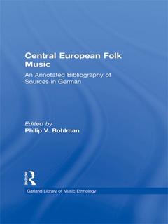 Couverture de l’ouvrage Central European Folk Music