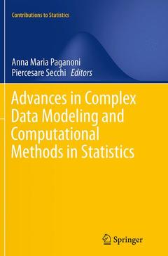Couverture de l’ouvrage Advances in Complex Data Modeling and Computational Methods in Statistics