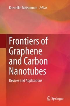 Couverture de l’ouvrage Frontiers of Graphene and Carbon Nanotubes