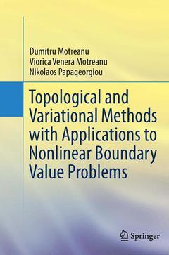 Couverture de l’ouvrage Topological and Variational Methods with Applications to Nonlinear Boundary Value Problems
