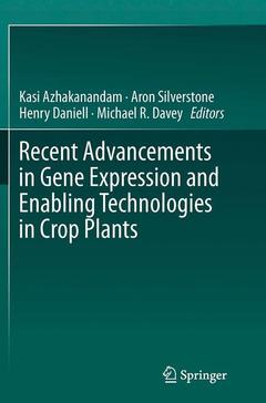 Couverture de l’ouvrage Recent Advancements in Gene Expression and Enabling Technologies in Crop Plants