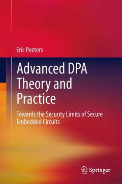 Couverture de l’ouvrage Advanced DPA Theory and Practice