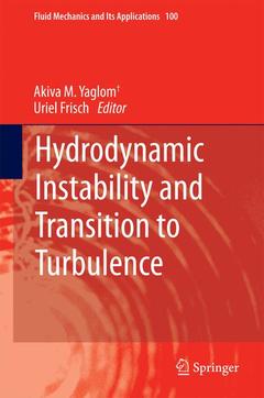 Couverture de l’ouvrage Hydrodynamic Instability and Transition to Turbulence