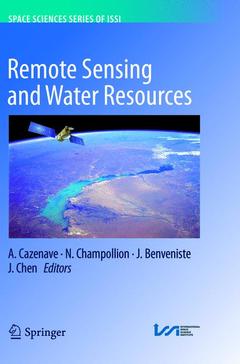 Couverture de l’ouvrage Remote Sensing and Water Resources