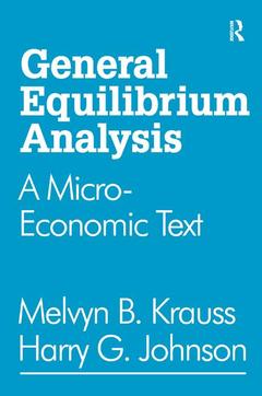 Couverture de l’ouvrage General Equilibrium Analysis