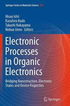 Cover of the book Electronic Processes in Organic Electronics