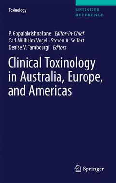 Cover of the book Clinical Toxinology in Australia, Europe, and Americas