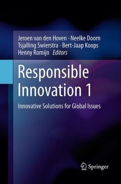 Couverture de l’ouvrage Responsible Innovation 1