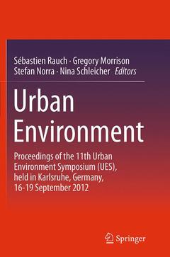 Couverture de l’ouvrage Urban Environment