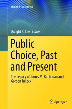 Couverture de l’ouvrage Public Choice, Past and Present