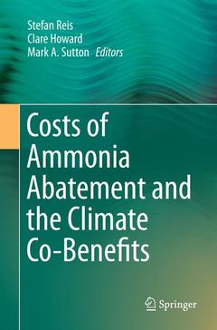 Couverture de l’ouvrage Costs of Ammonia Abatement and the Climate Co-Benefits