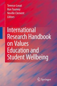 Couverture de l’ouvrage International Research Handbook on Values Education and Student Wellbeing